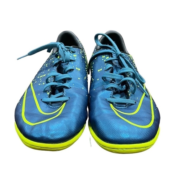Nike Squadron Blue Volt Jr Mercurial Victory V IC PS Soccer Shoes Size 5 Youth - Picture 3 of 8